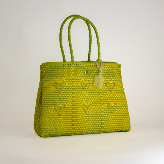 SAC À MAIN CHÉRI M VERT ET JAUNE