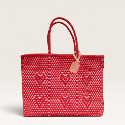 SAC À MAIN CHÉRI M ROSE ET ROUGE