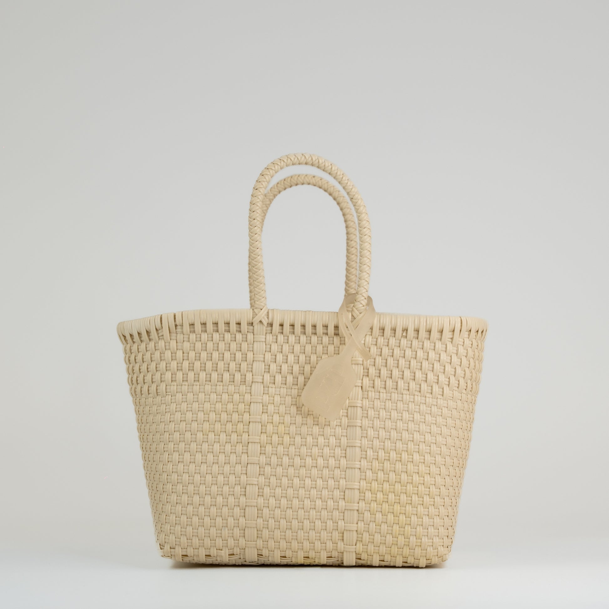 Panier Nëo en taille small couleur lin sur fond blanc 