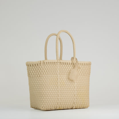 Panier Nëo en taille small couleur lin sur fond blanc 