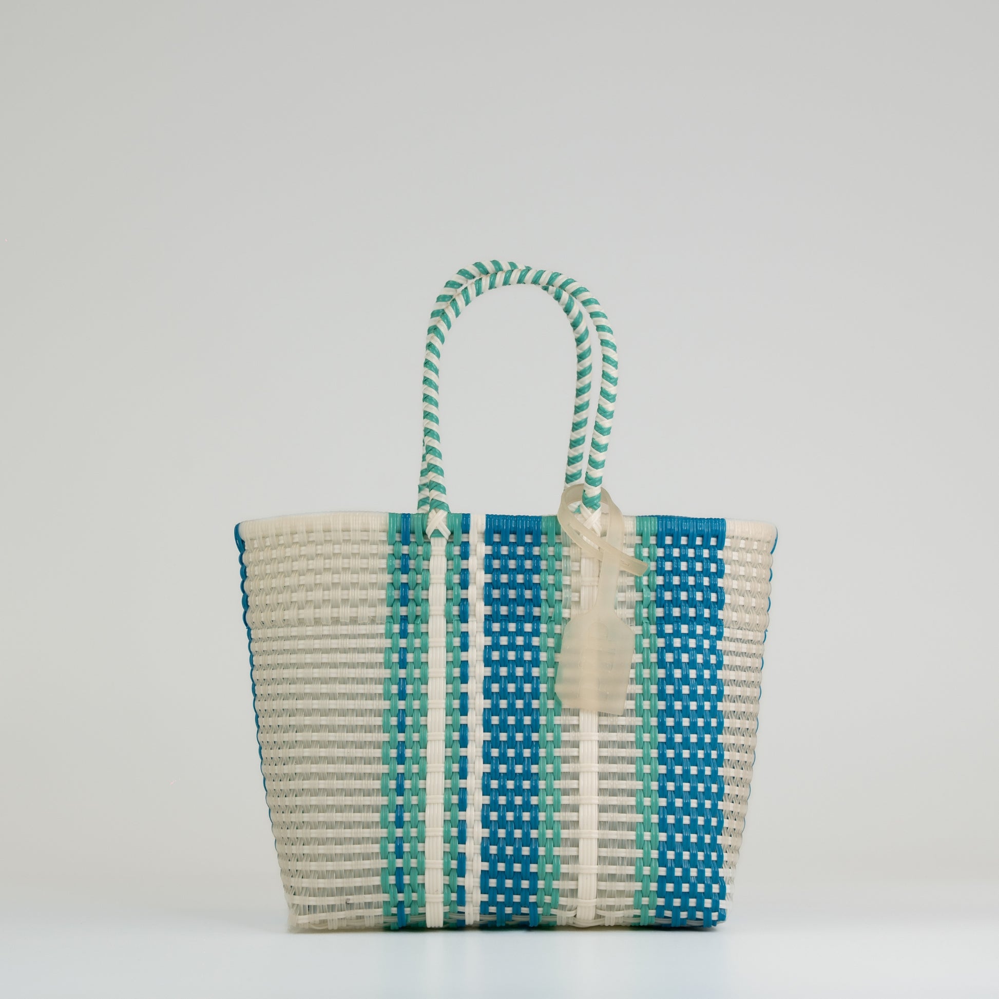 Panier Multi en taille small bleu sur fond blanc 