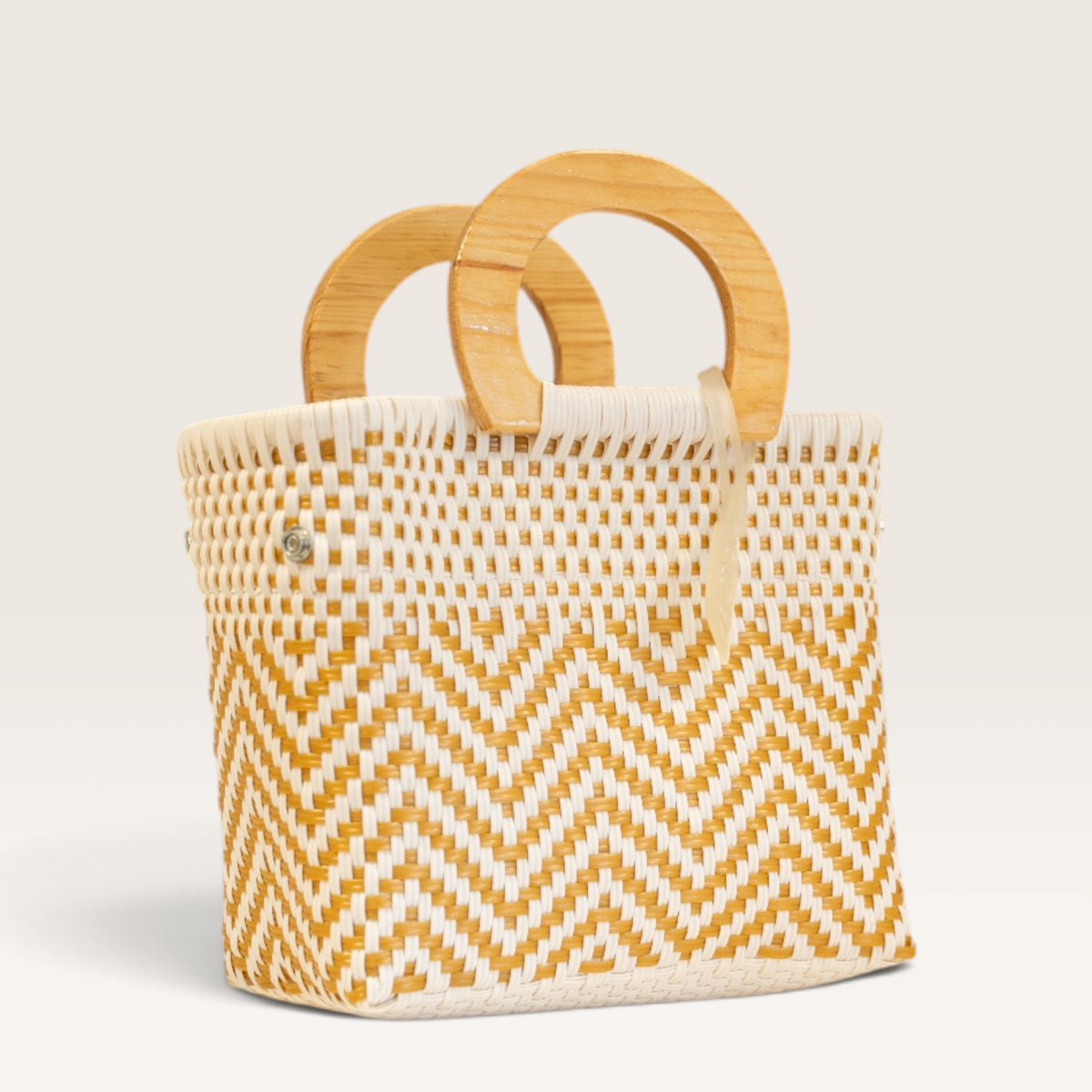 SAC À MAIN PROVENCE S BLANC ET DORÉ
