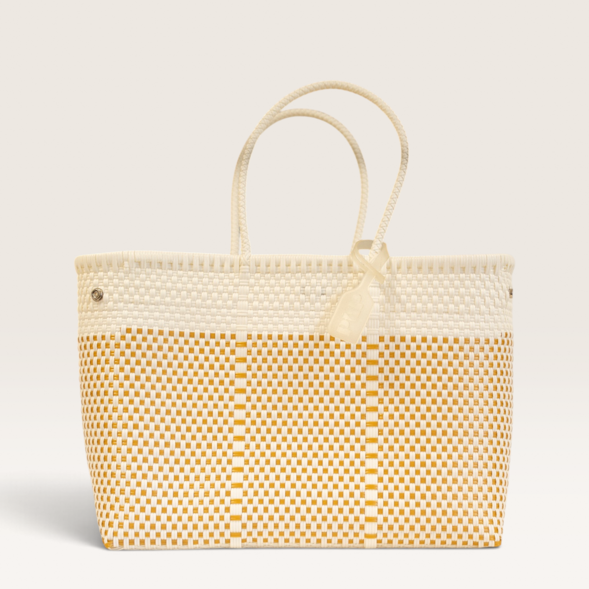 SAC À MAIN M VENUS BLANC ET DORÉ