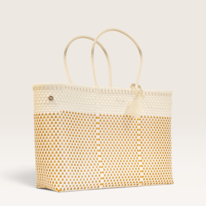 SAC À MAIN M VENUS BLANC ET DORÉ