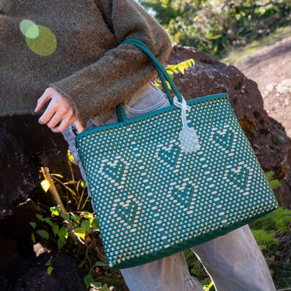 Un jolie tressage Jade et Perle sur le Chéri au format M