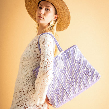 CHÉRI M LILAS PERLE - SAC MOYEN PÜP