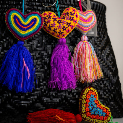 GRIGRI PETIT COEUR ET POMPOM