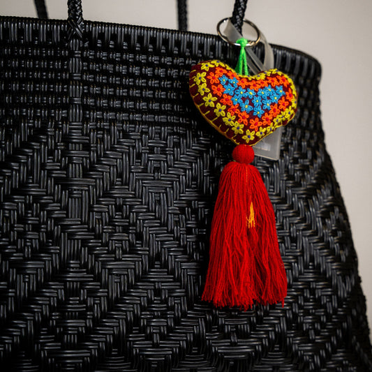 GRIGRI PETIT COEUR ET POMPOM