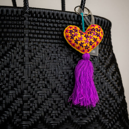 GRIGRI PETIT COEUR ET POMPOM