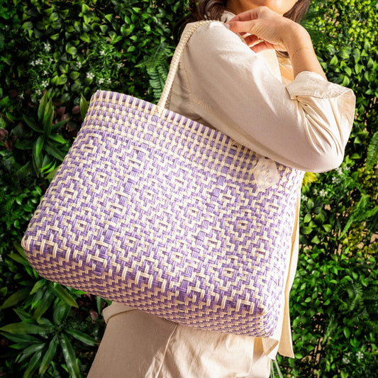 MOSAÏC M PERLE LILAS - SAC MOYEN PÜP