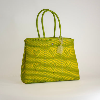 SAC À MAIN CHÉRI M VERT ET JAUNE